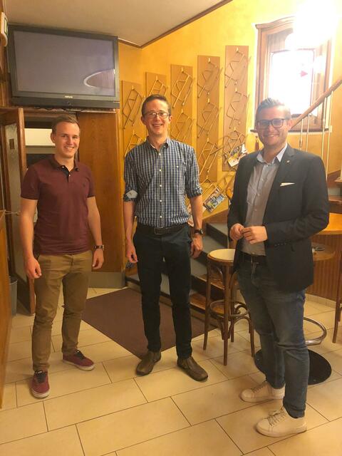 Jung-Politiker: Ferdinand Raunegger,  Pieter-Jan de Meulenaer und Julian Geier | Foto: Raunegger