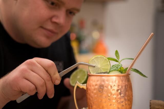 Rohrwecks Leidenschaft ist es, Cocktails zu kreieren.