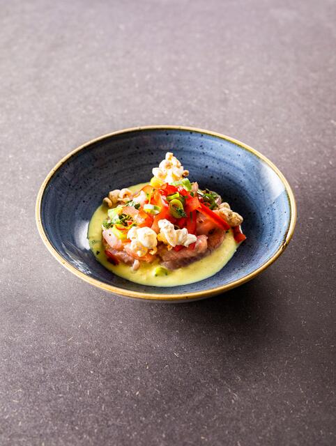 Mit ausgefallenen Gerichten, wie einem Saibling-Ceviche, kann man ohne viel Mühe seine Gäste zum Staunen bringen.
