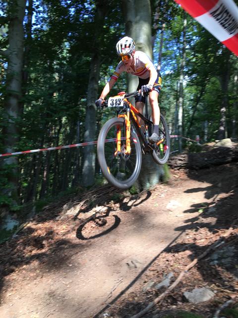Valentin Hofer hat sich den Sieg im Austria MTB Youngsters Cup gesichert.  | Foto: Union Maria Schmolln