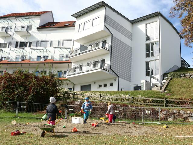 Übergangslösung: Die Räumlichkeiten im Untergeschoss der Schwarzlklinik können aktuell als Kindergarten genutzt werden.