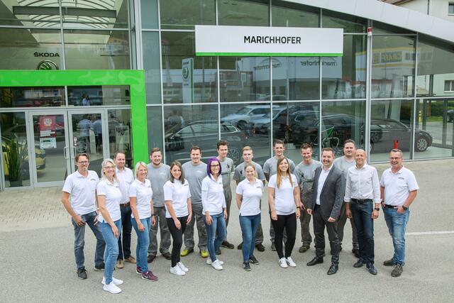 Und der Gewinner ist: Das Team des Kapfenberger Autohauses Marichhofer holt sich den Regionalitätspreis 2020. Wir gratulieren herzlich! | Foto: Klaus Morgenstern