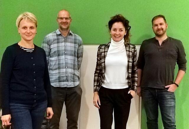 Das Team der Grünen: Elisabeth Vallant, Reinhard Stückler, Susanne Dohr und Michael Hirzbauer (von links)