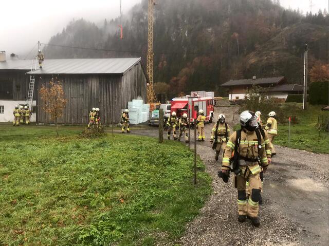 Die Feuerwehren Kirchdorf und Erpfendorf konnten den Schwelbrand löschen.