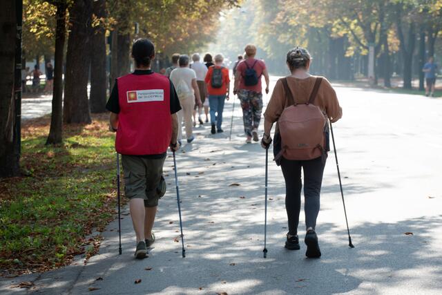 Auch Nordic-Walking wird in den Wiener Pensionistenklubs angeboten.