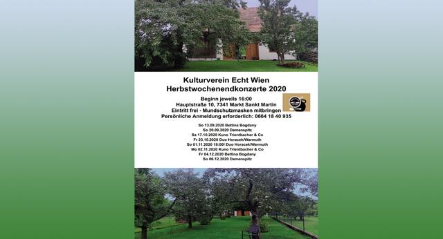 Coronabedingte Vorverlegung der Novembertermine im Kulturstadl Markt Sankt Martin