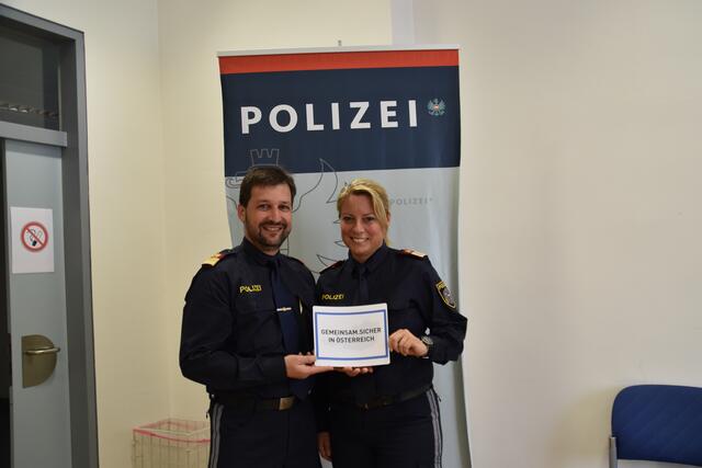Wiener Neustadts Polizeikommandant Manfred Fries mit Sicherheitskoordinatorin Bernadette Kainrath. | Foto: Werfring