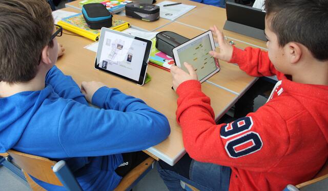 An der MS Taiskirchen kommen Tablets bereits seit einiger Zeit zum Einsatz. | Foto: BRS