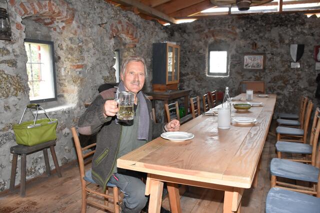 Dr. Josef Strasser, Ruine Klingenberg, 2020. | Foto: Zinterhof