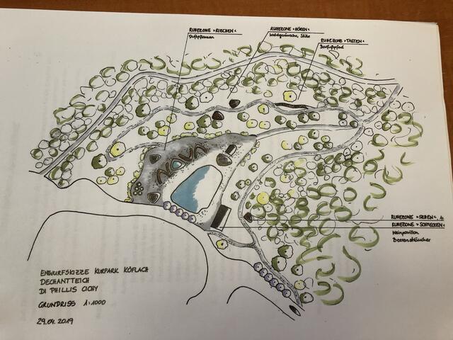 Ein erster Entwurf für den rund 35.000 m2 großen Kurpark Lipizzanerheimat. | Foto: Stadt Köflach