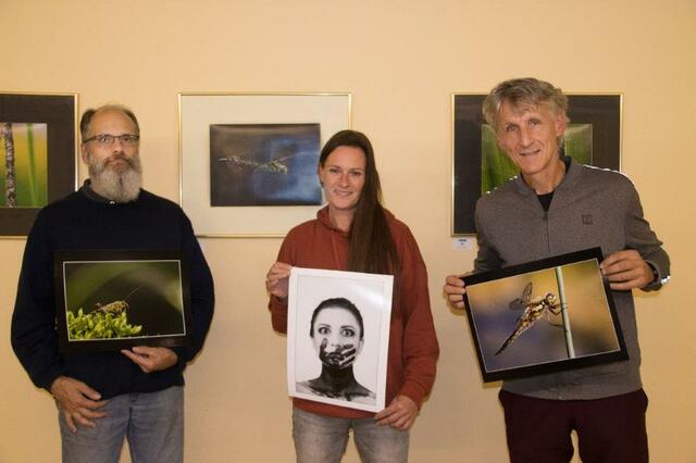 Vizelandesmeister Herbert Gasteiner, NÖ-Landesmeisterin Doris Rehling und Wolfgang Mayer (Platz 3). | Foto: Fotoklub Gebirgsverein Neunkirchen 
