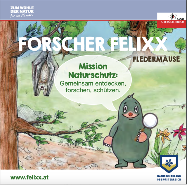 Die kleinen Bücher von Forscher Felixx gibt es mit Familienkarte gratis. | Foto: Land OÖ