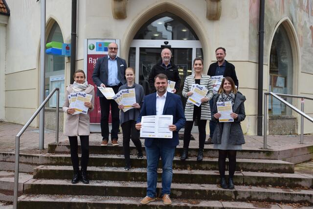 Hanna Wieser, Gottfried Schwaiger, Lisa Dieminger, Lukas Michlmayr, Rudolf Mitter, Maria Huemer, Gerhard Stubauer, Christina Fuchs.
 | Foto: Albin Tempelmayr