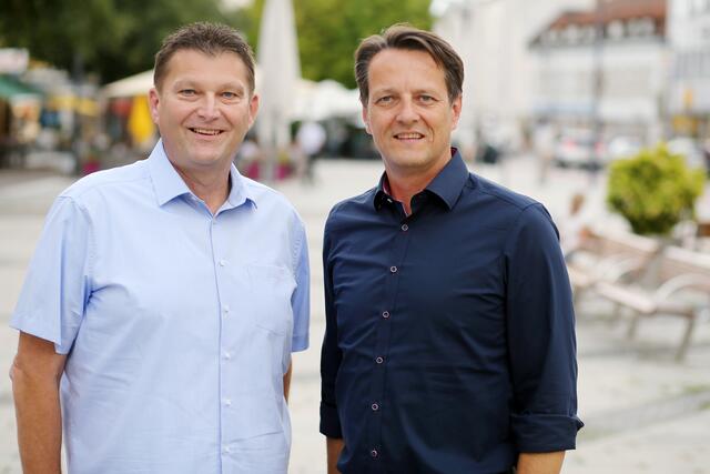 SPÖ-Klubsprecher Helfried Blutsch und Vizebürgermeister Gerhard Riegler. | Foto: weinfranz.at