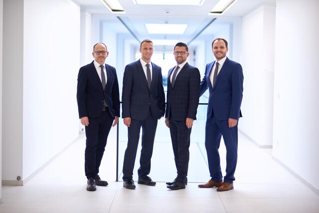 v.l.: Andreas Fill, Martin Reiter, Günter Redhammer und Alois Wiesinger | Foto: Fill Maschinenbau