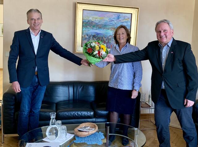 Alles Gute wünschte auch Bürgermeister Ferdinand Vouk. | Foto: Privat