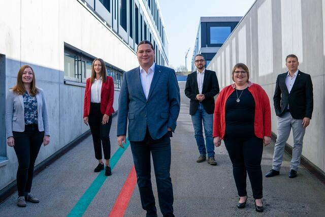 Das SPÖ-Team: Anna Wimmer, Katharina Sperz, Thomas Antlinger, Dietmar Groiss, Yvonne Gili, Klaus Bachmair (v. l.). | Foto: SPÖ