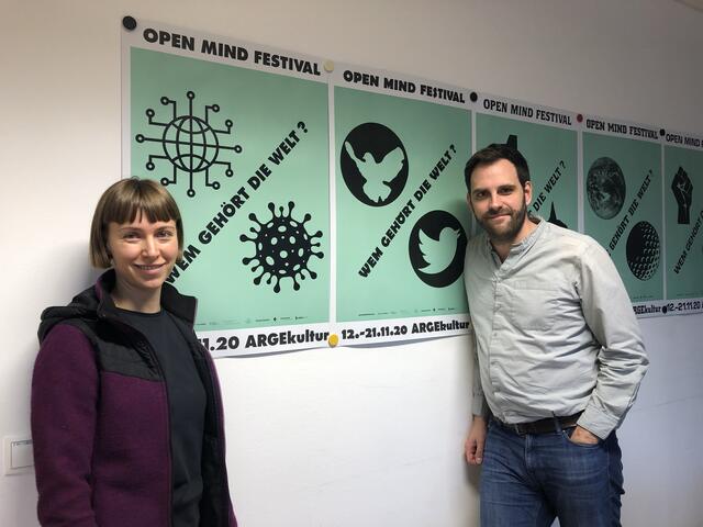 Theresa Seraphin und Sebastian Linz gestalteten das Open Mind Festival, das nach dem Zusammenhang von Besitz und Macht fragt. | Foto: sm