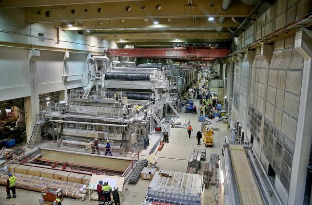 Mit zwei Papiermaschinen werden bei Sappi Gratkorn jährlich rund 990.000 Tonnen Papier erzeugt. | Foto: Sappi