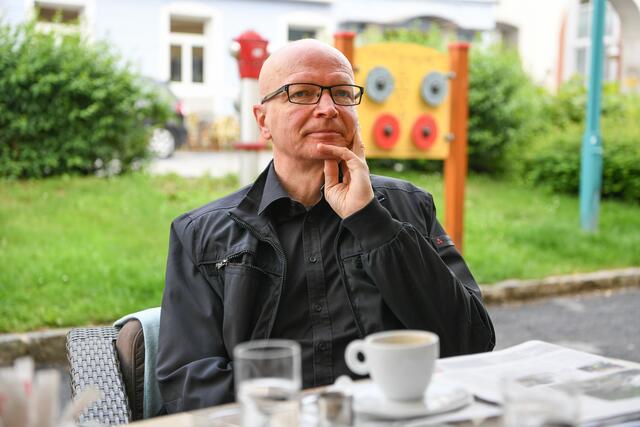 Klaus Steinberger, Cellist und Musikschuldirektor.