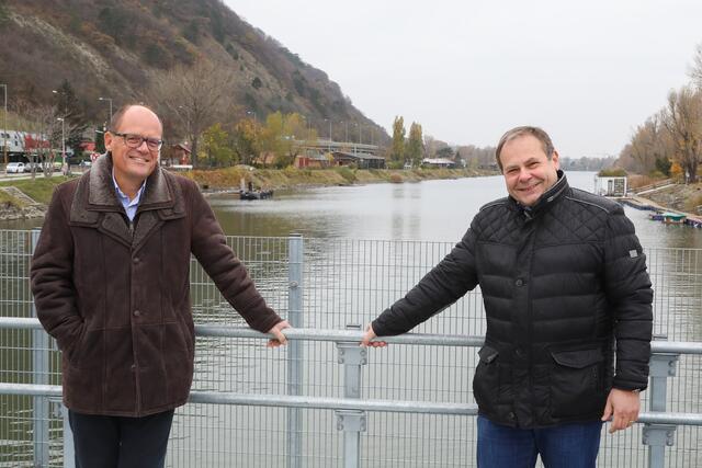 Peter Lenz (l.) und Hermann Papouschek (r.) sind mitunter verantwortlich für die Gesamtinstandsetzung. | Foto: MA 29/C. Fürthner