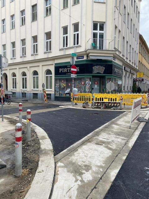 Der Kurvenradius ist jetzt kleiner als vor dem Umbau.