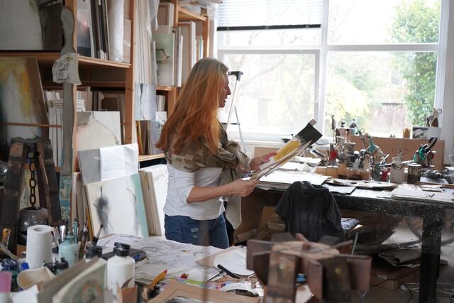 Atelier und Galerie: Lebens- und Arbeitswelt von Marina. | Foto: Andrea Glatzer