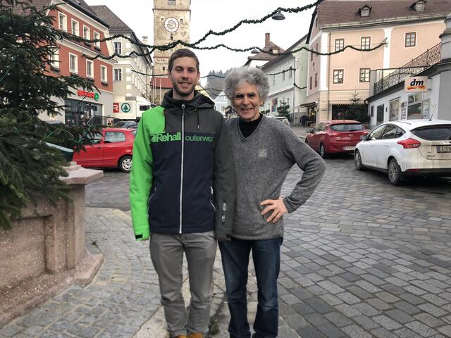 Raphael Kößl und Herman Wagner sind die Ideengeber und Initatoren der Waidhofner Klimaproteste | Foto: Dietl-Schuller