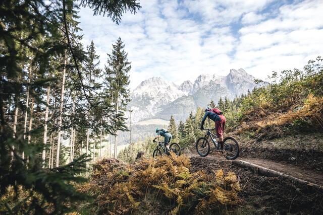 Über 70 Kilometer Strecke warten in Österreichs größter Bike-Region auf die Besucher. | Foto: WOM Medien, Moritz Ablinger