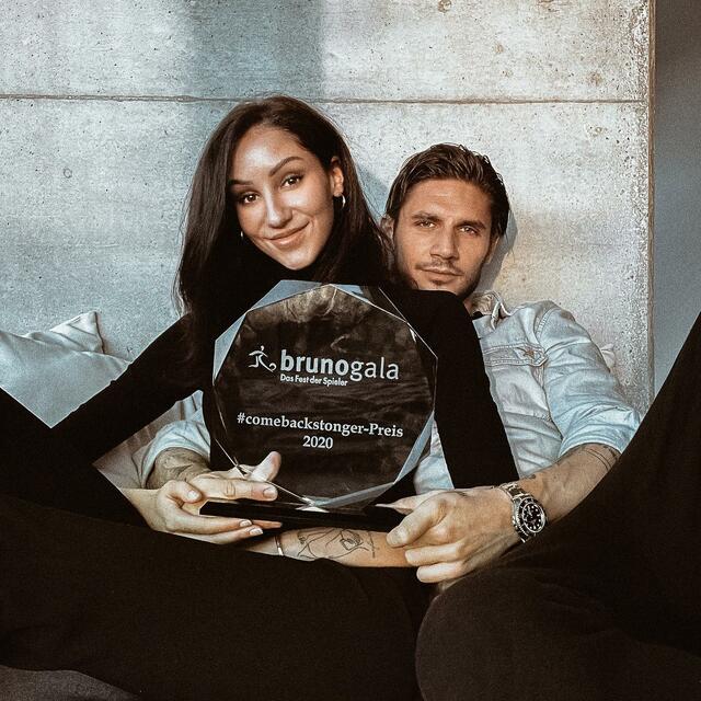 Sonderpreis-Sieger: Christine Halwachs und Patrick Farkas mit der "Bruno"-Trophäe 2020 | Foto: Patrick Farkas