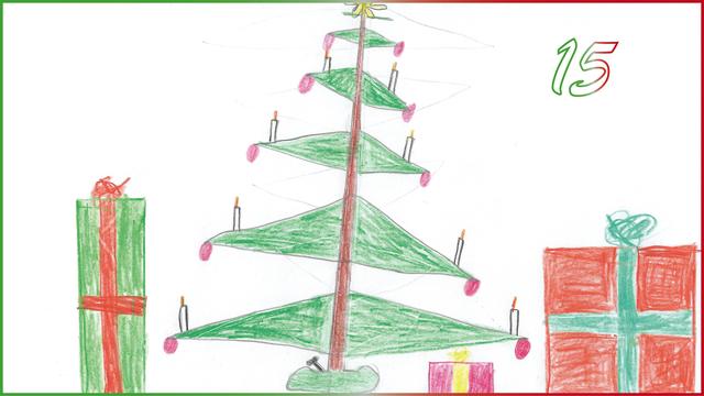 Auf Simon wartet wohl ein großer Christbaum, der einen ordentlichen Ständer braucht.