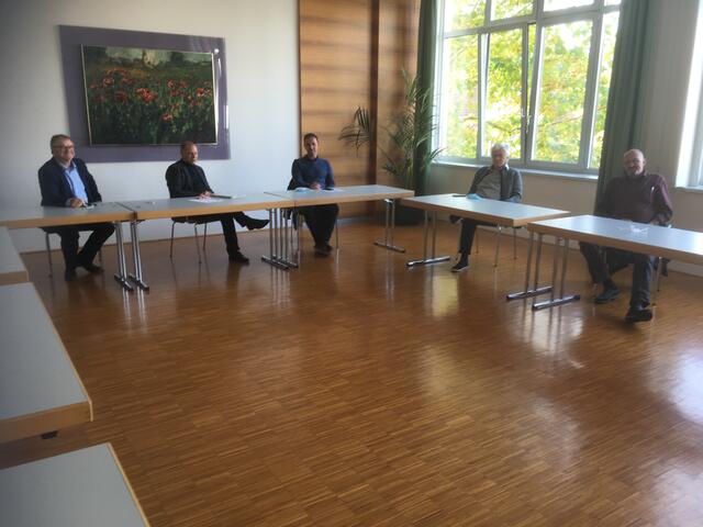 Vertreter der Gemeinde Kronstorf und der Polizei Enns stimmen sich regelmäßig zu Sicherheitsfragen ab. | Foto: Gemeinde Kronstorf