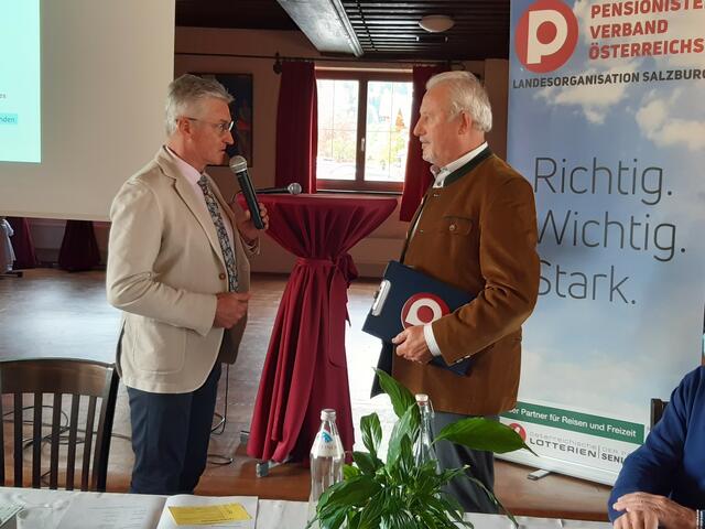 Leopold Gach beerbt Christian Hausberger in der Position des Bezirksvorsitzenden. | Foto: Pensionistenverband Pinzgau