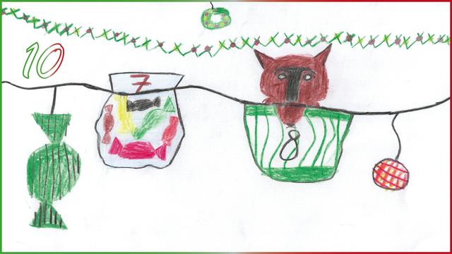 Bei Johannes ist viel Süßes im Adventkalender versteckt.