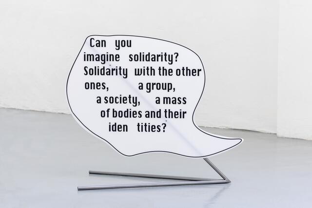 Imagine Solidarity, 2018: Die Werke von Barbara Kapusta drehen sich um körperliche Identität und Umwelt.