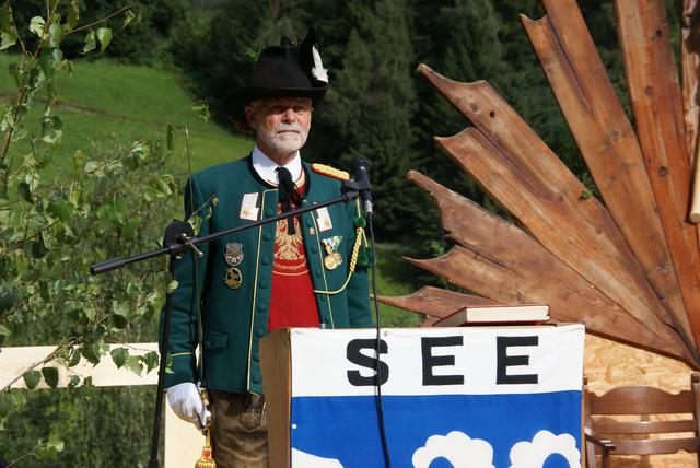 Fritz Gastl aus Landeck wurde zum Ehrenmajor des Bundes der Tiroler Schützenkompanien ernannt. | Foto: Othmar Kolp