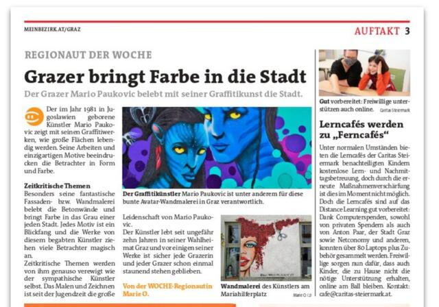 Mario Paukovic, Graffitikunst