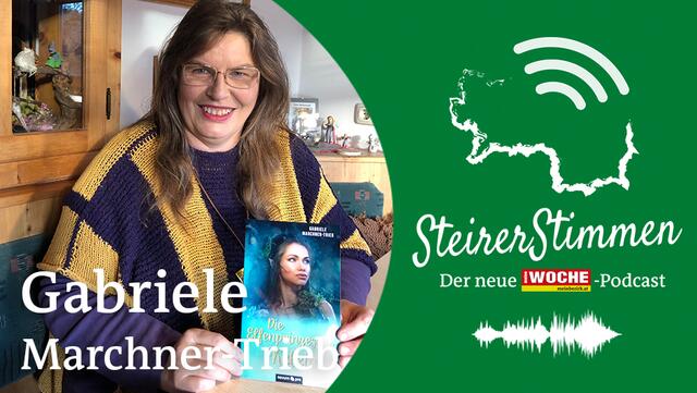 Gabriele Marchner-Trieb mit ihrem neuesten Buch "Die Elfenprinzessin Keleia". Das nächste ist schon wieder in Arbeit. | Foto: Roland Schweiger