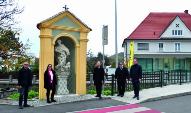 Kurt Farasin, Bgm. Gudrun Berger,  GL Herbert Buchinger, Peter Griebaum. | Foto: privat