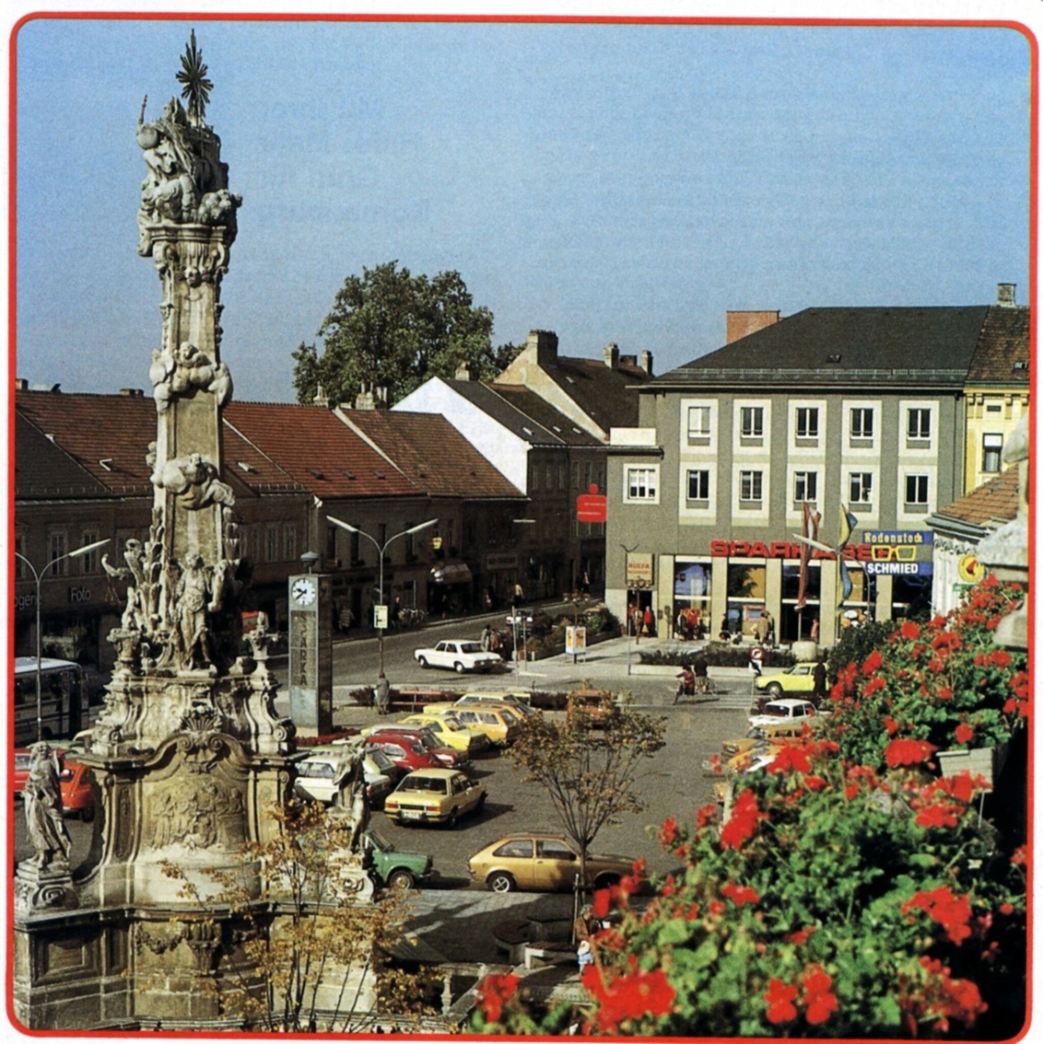 Damals & Heute Der Hauptplatz in Korneuburg Blick vom RathausBalkon