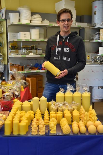 Die Bienenwachskerzen sind besonders beliebt.