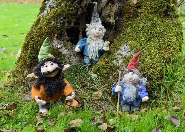 Tolle Handarbeit: Wichtel als Geschenk.