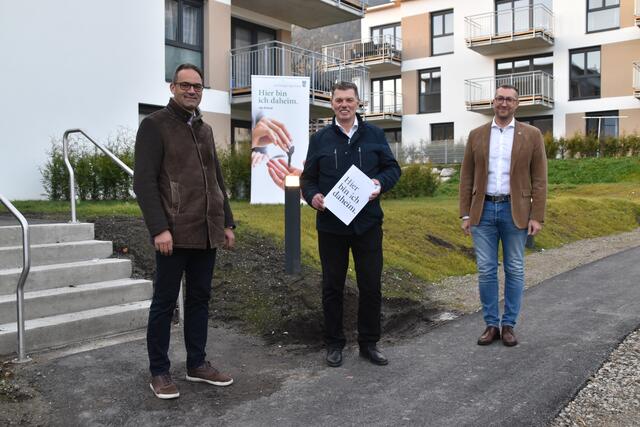 Bgm. Christoph Walser, GF Walter Soier und Vbgm. Plank Martin