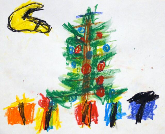 Auch der fünfjährige Levi wartet schon sehnsüchtig auf Weihnachten.