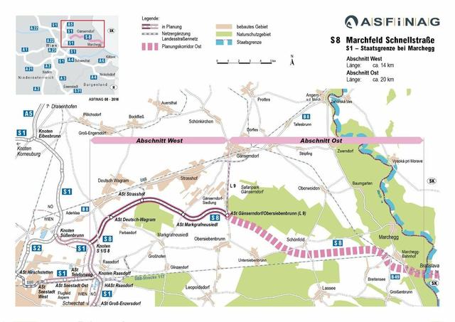 Die S 8 soll von der S1 Richtung Osten bisGänserndorf führen