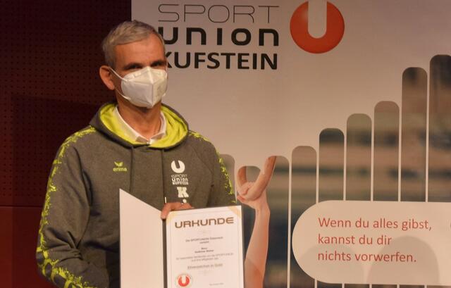 Andreas Huter - Ehrenzeichen in Gold.