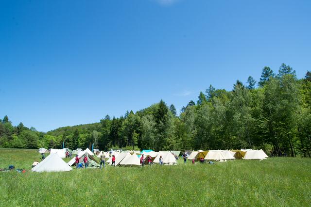 Zeltgruppe in Ritzing