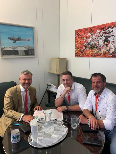 Norbert Hofer mit Dietmar Ruf und Andreas Zein | Foto: FPÖ Gerasdorf