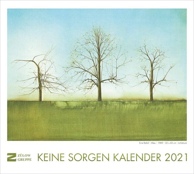 Der Bildkalender der Oberösterreichischen Versicherung wurde von der Linzer Zülow-Gruppe gestaltet. Das Titelbild stammt von Ernst Balluf. | Foto: Oberösterreichische Versicherung