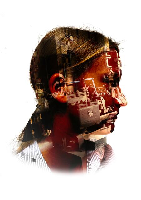 Beim Porjekt "Die Fabrik im Kopf" experimentierten die Schüler mit Fotografie.